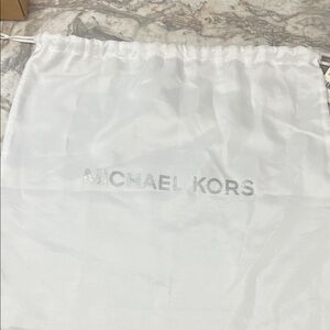 Michael Kors White Satin Bag